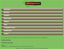 Tablet Screenshot of cidadedegoias.com.br